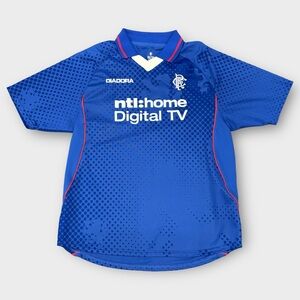 Vintage Glasgow Rangers FC 2002-03 Diadora Soccer Jersey